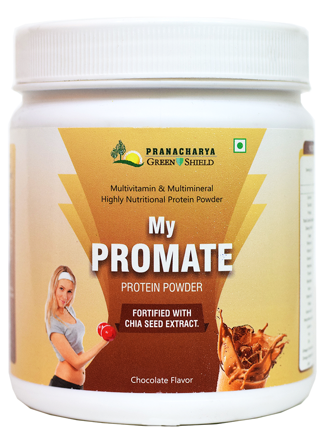 Pranacharya Greenshield protein powder