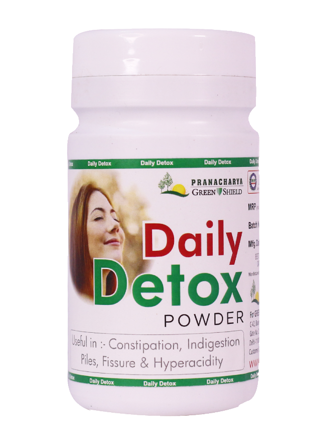 Pranacharya Greenshield daily detox powder